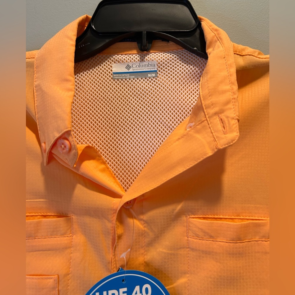 Columbia Men's PFG Short Sleeve Shirt SPF 40 Size M NWT Fishing - Picture 6 of 12
